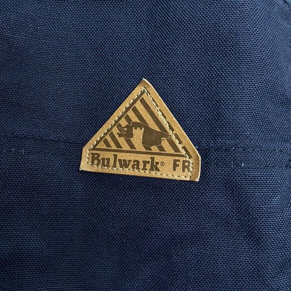 Bulwark FR Flame Resistant Pants Mens 49x28 (Tag 50) Navy Blue Work Utility - Picture 13 of 16